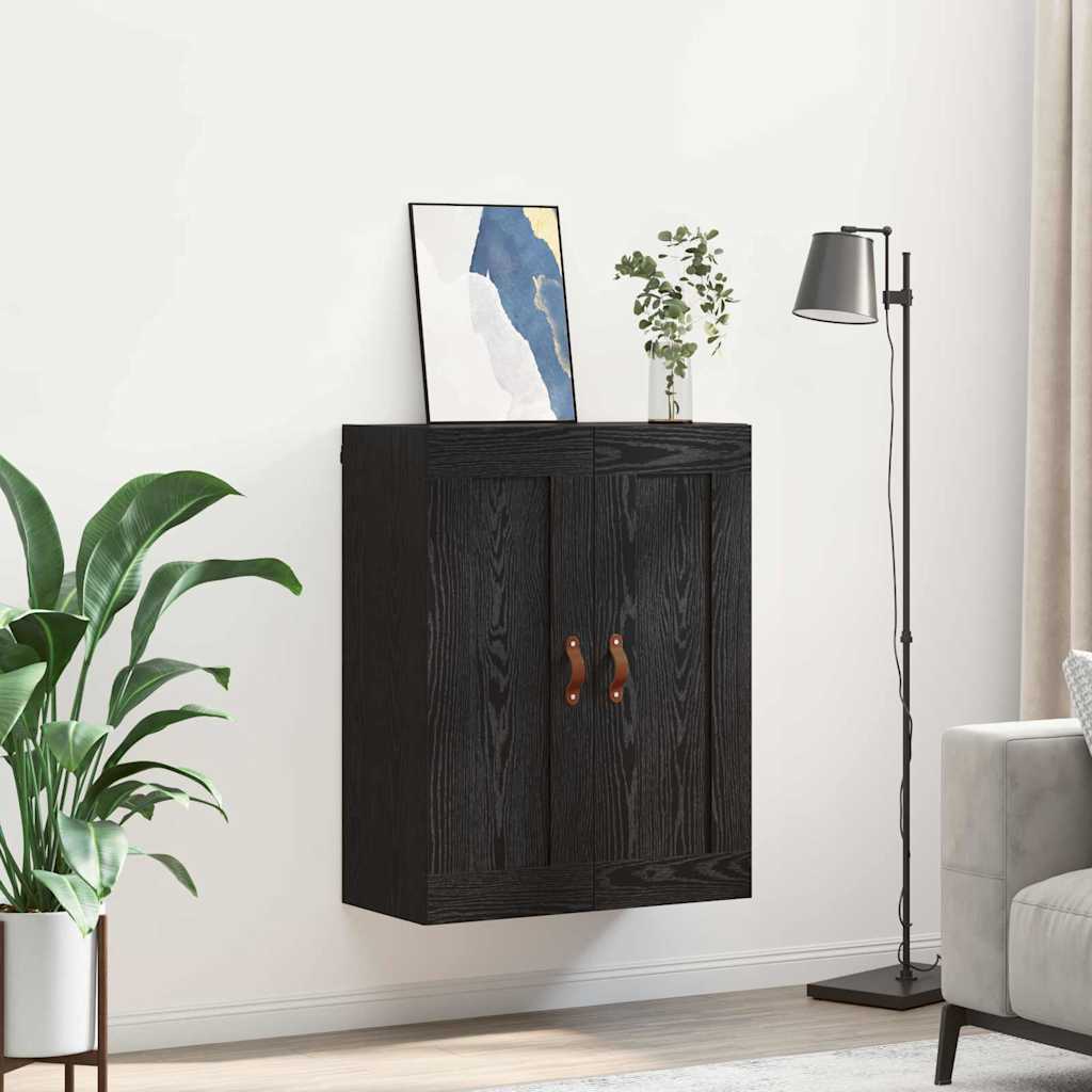 vidaXL Szafka wisząca Czarny Dąb 69,5 x 34 x 90 cm