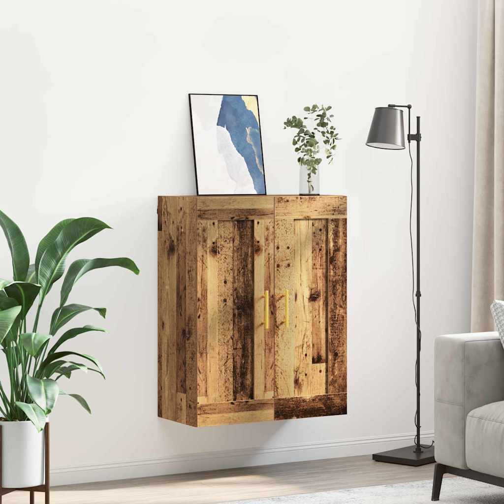 vidaXL Szafka wisząca Stare drewno 69,5 x 34 x 90 cm