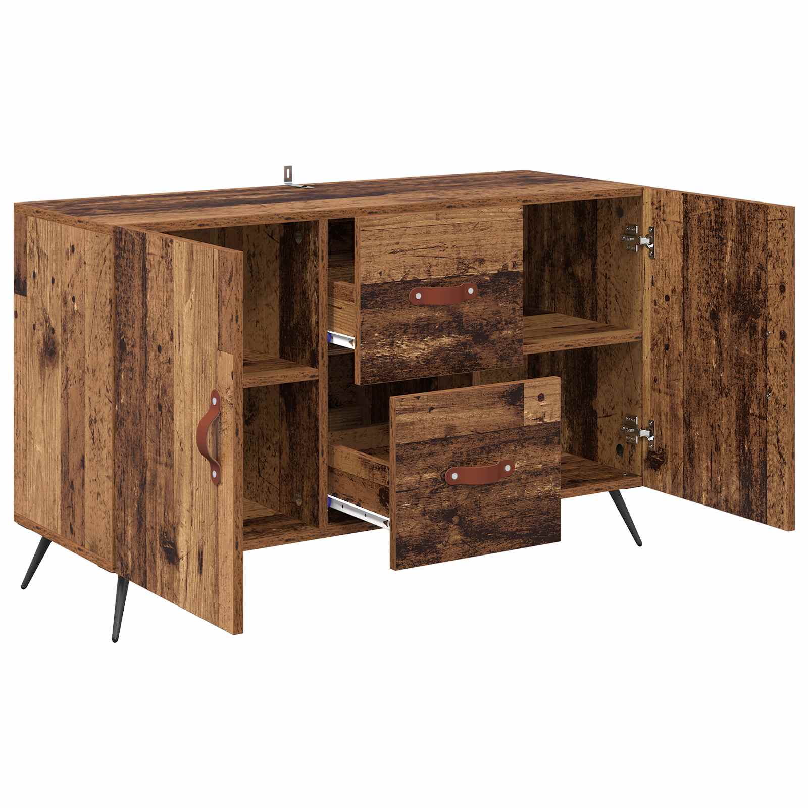 vidaXL Bufet Stare drewno 100 x 36 x 60 cm Materiał drewnopochodny