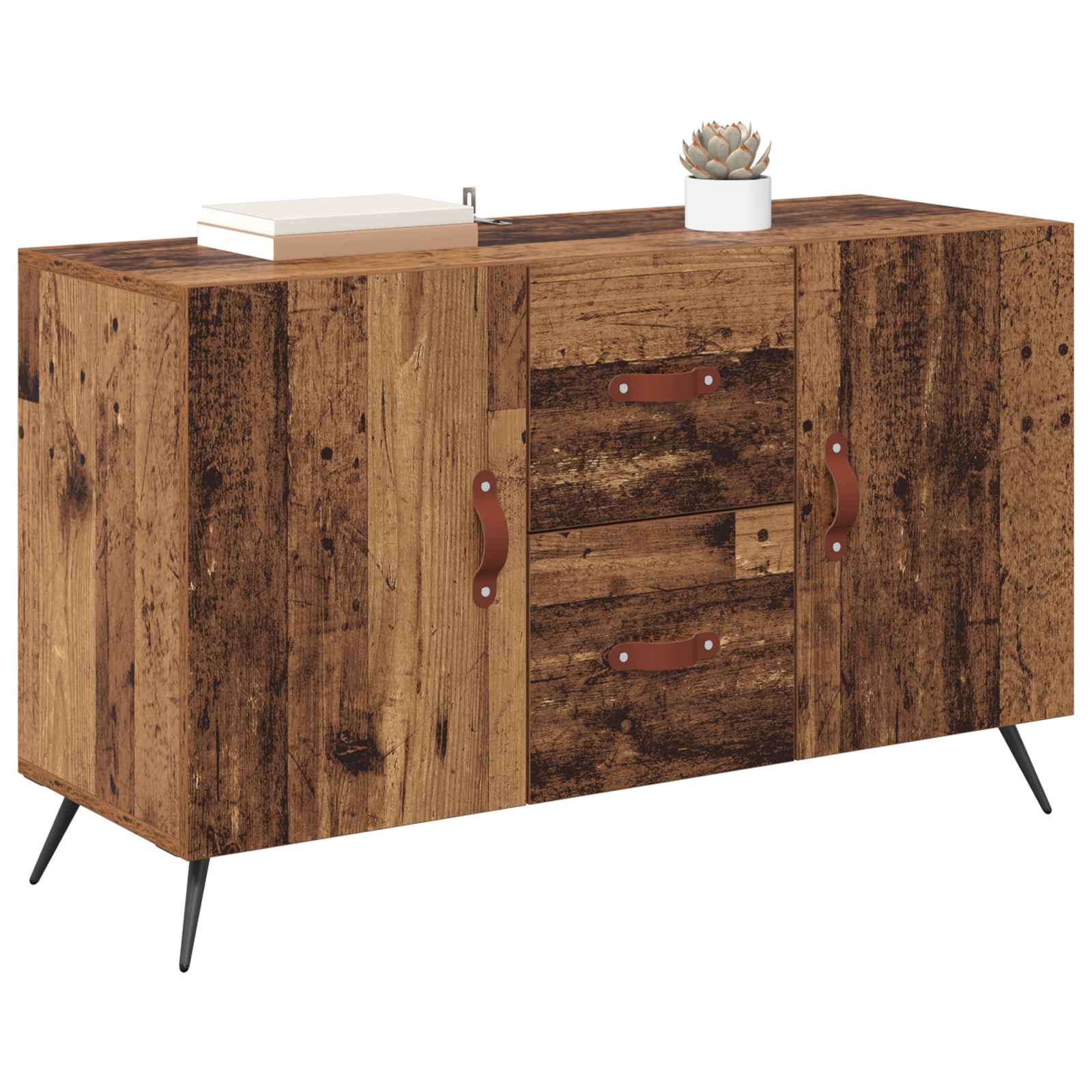 vidaXL Bufet Stare drewno 100 x 36 x 60 cm Materiał drewnopochodny