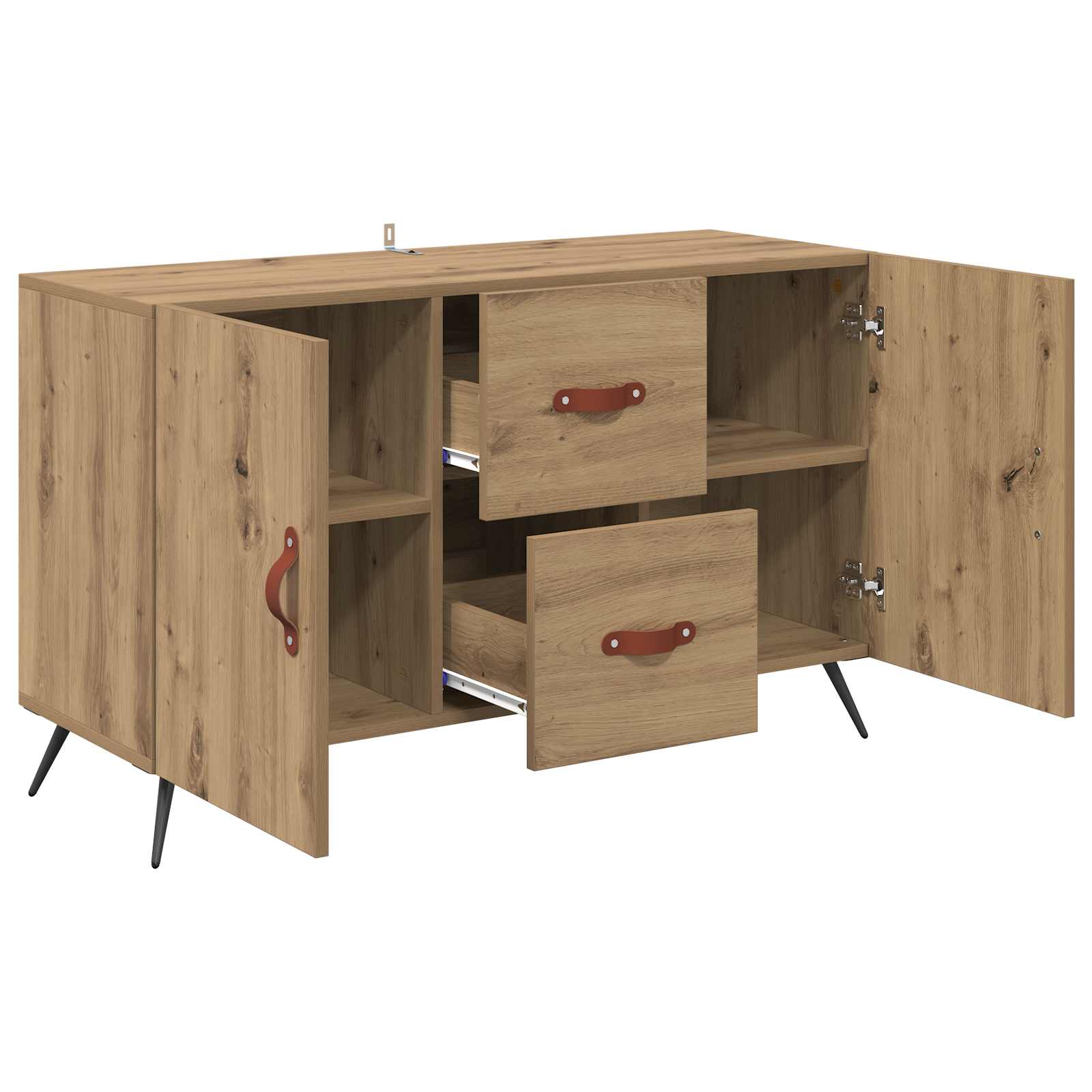 vidaXL Bufet z szufladą Dąb rzemieślniczy 100 x 36 x 60 cm