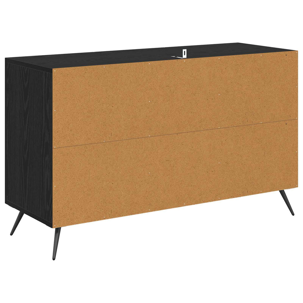 vidaXL Bufet Czarny Dąb 100 x 36 x 60 cm Materiał drewnopochodny