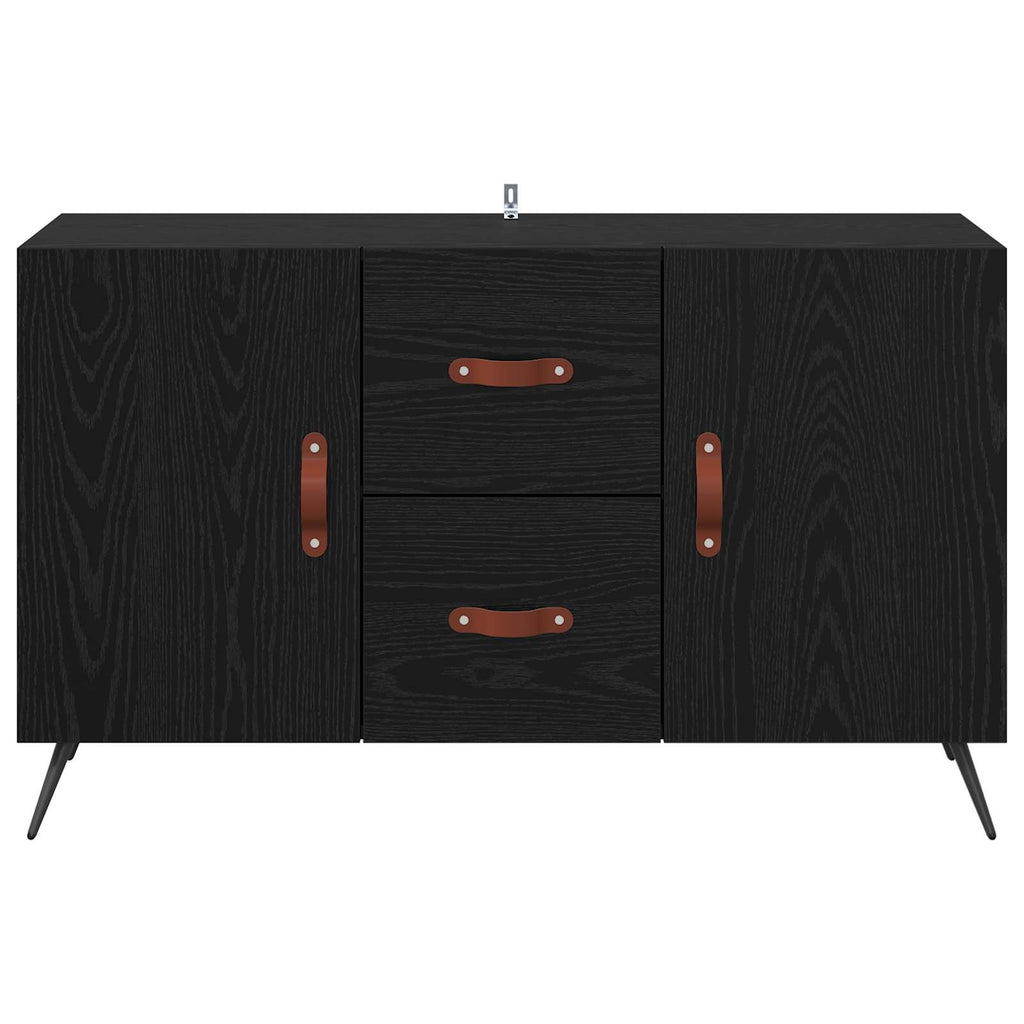 vidaXL Bufet Czarny Dąb 100 x 36 x 60 cm Materiał drewnopochodny