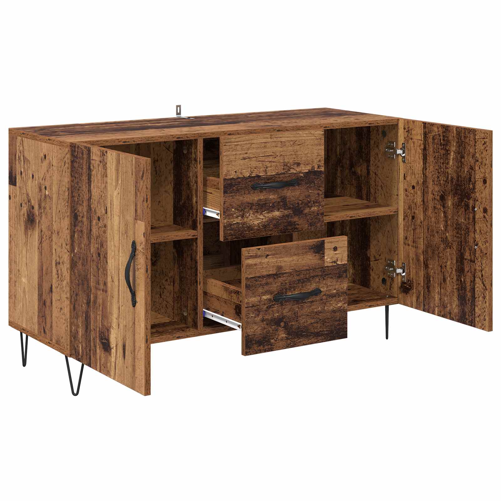 vidaXL Bufet Stare drewno 100 x 36 x 60 cm Materiał drewnopochodny