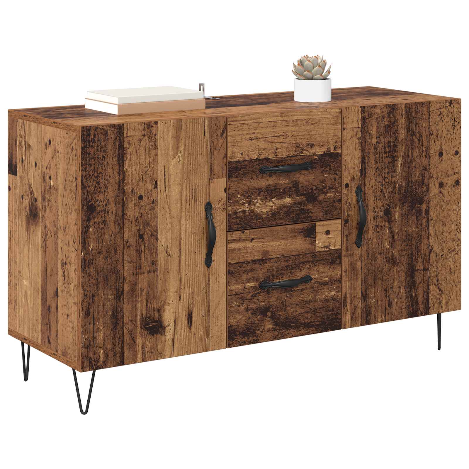 vidaXL Bufet Stare drewno 100 x 36 x 60 cm Materiał drewnopochodny