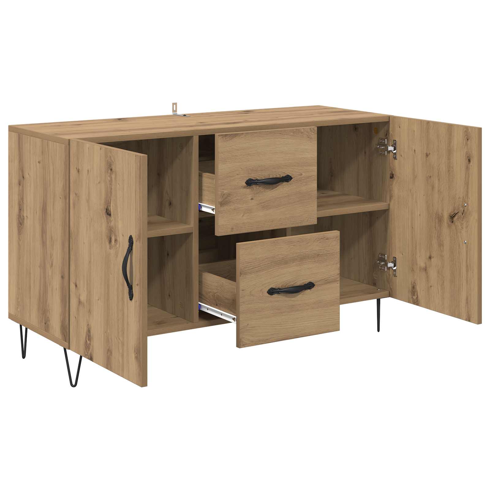 vidaXL Bufet z szufladą Dąb rzemieślniczy 100 x 36 x 60 cm