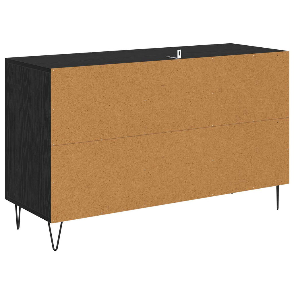 vidaXL Bufet Czarny Dąb 100 x 36 x 60 cm Materiał drewnopochodny
