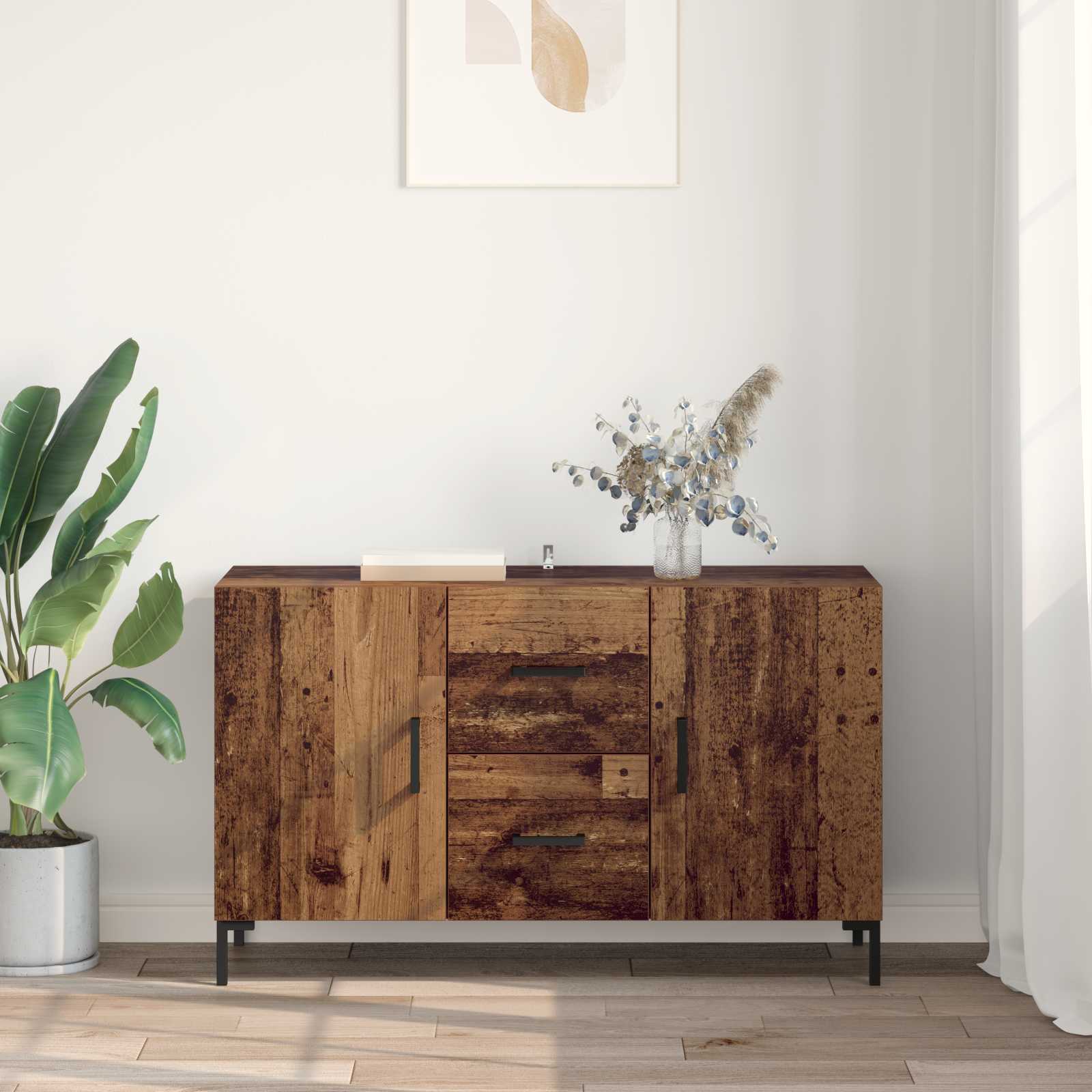 vidaXL Bufet Stare drewno 100 x 36 x 60 cm Materiał drewnopochodny