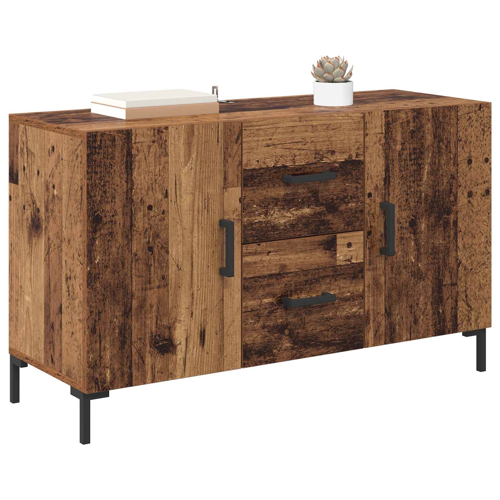 vidaXL Bufet Stare drewno 100 x 36 x 60 cm Materiał drewnopochodny