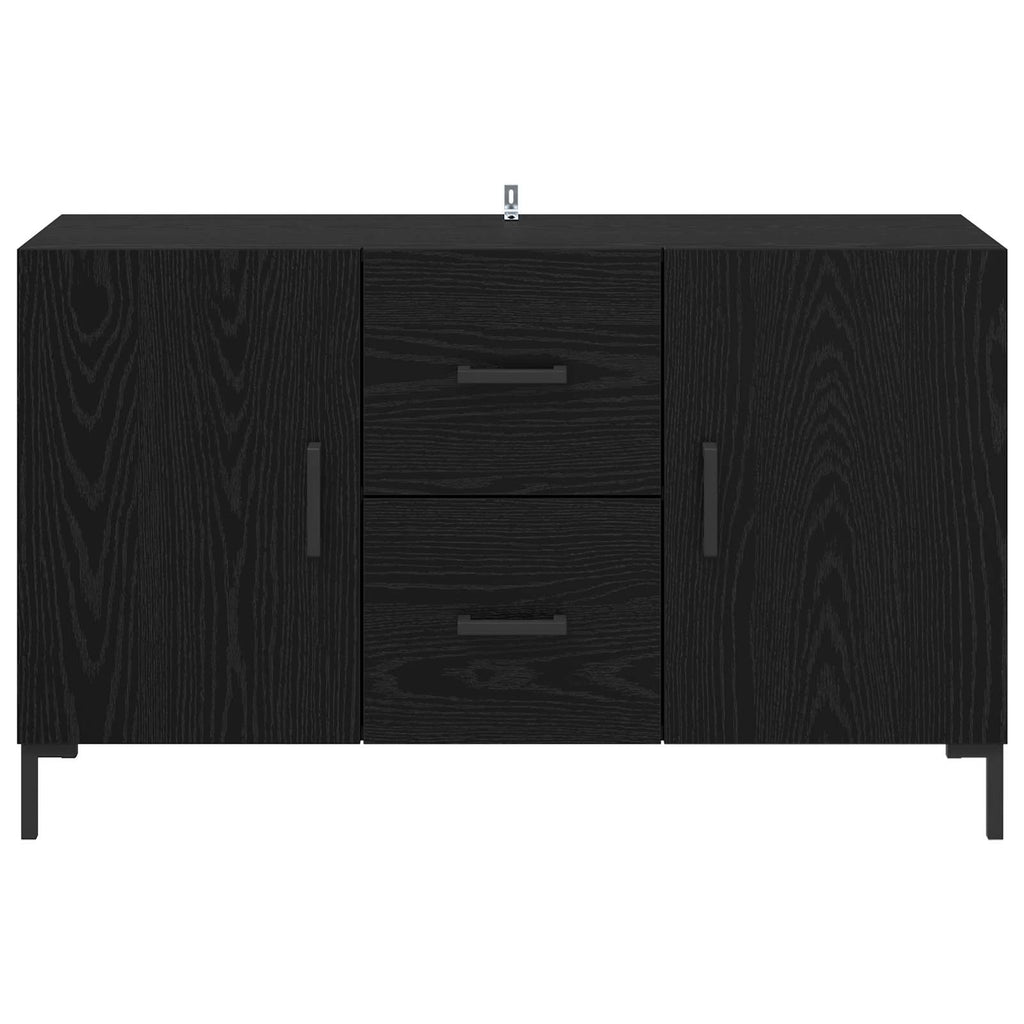vidaXL Bufet Czarny Dąb 100 x 36 x 60 cm Materiał drewnopochodny