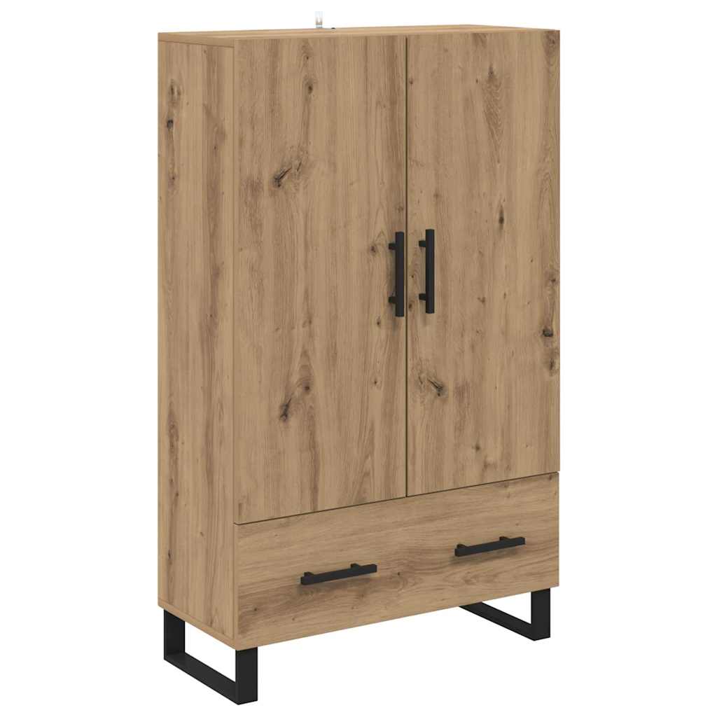 vidaXL Highboard Dąb rzemieślniczy 69,5 x 30 x 115 cm