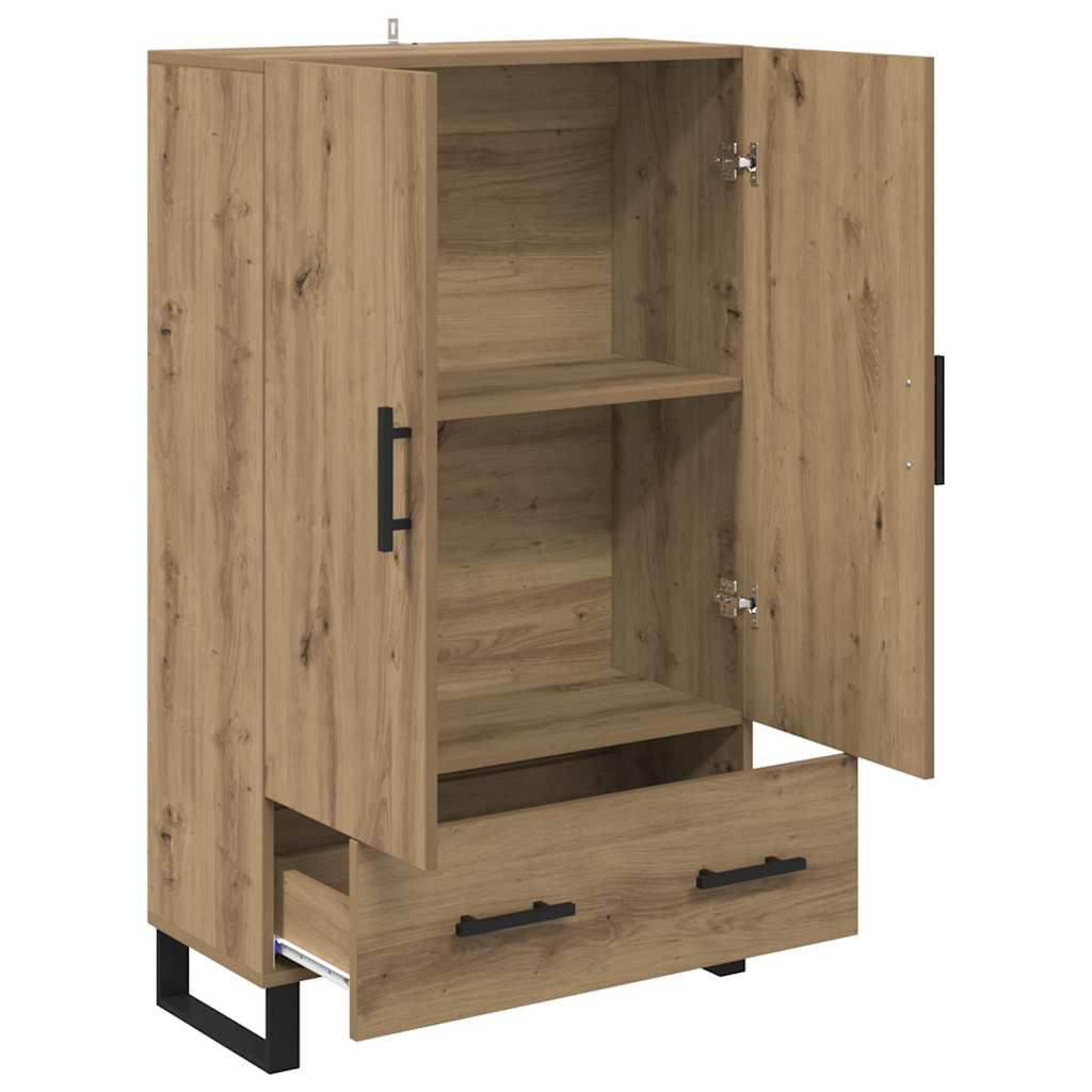vidaXL Highboard Dąb rzemieślniczy 69,5 x 30 x 115 cm