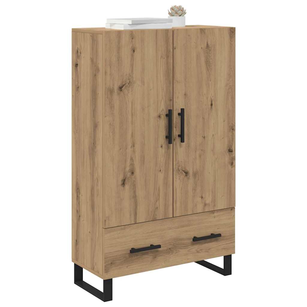vidaXL Highboard Dąb rzemieślniczy 69,5 x 30 x 115 cm