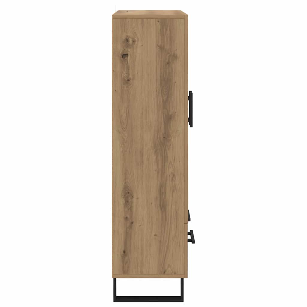vidaXL Highboard Dąb rzemieślniczy 69,5 x 30 x 115 cm