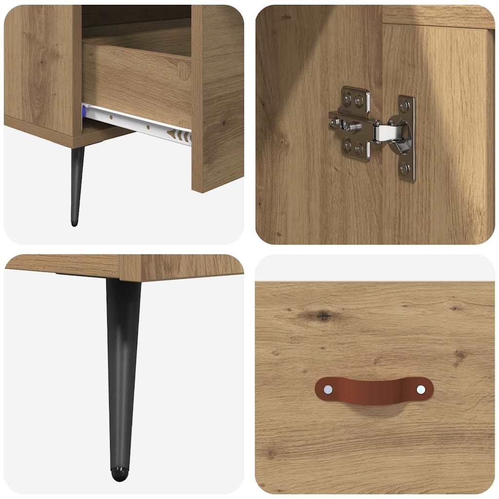 vidaXL Highboard z szufladą Dąb rzemieślniczy 69,5 x 31 x 115 cm