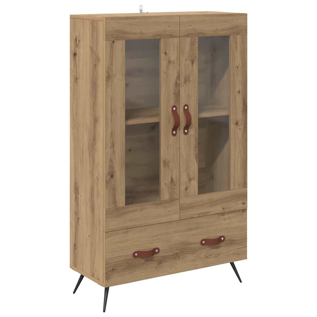vidaXL Highboard z szufladą Dąb rzemieślniczy 69,5 x 31 x 115 cm