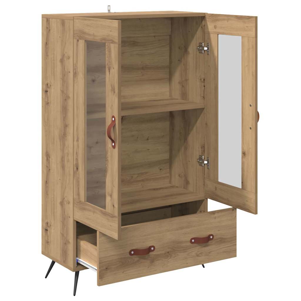 vidaXL Highboard z szufladą Dąb rzemieślniczy 69,5 x 31 x 115 cm