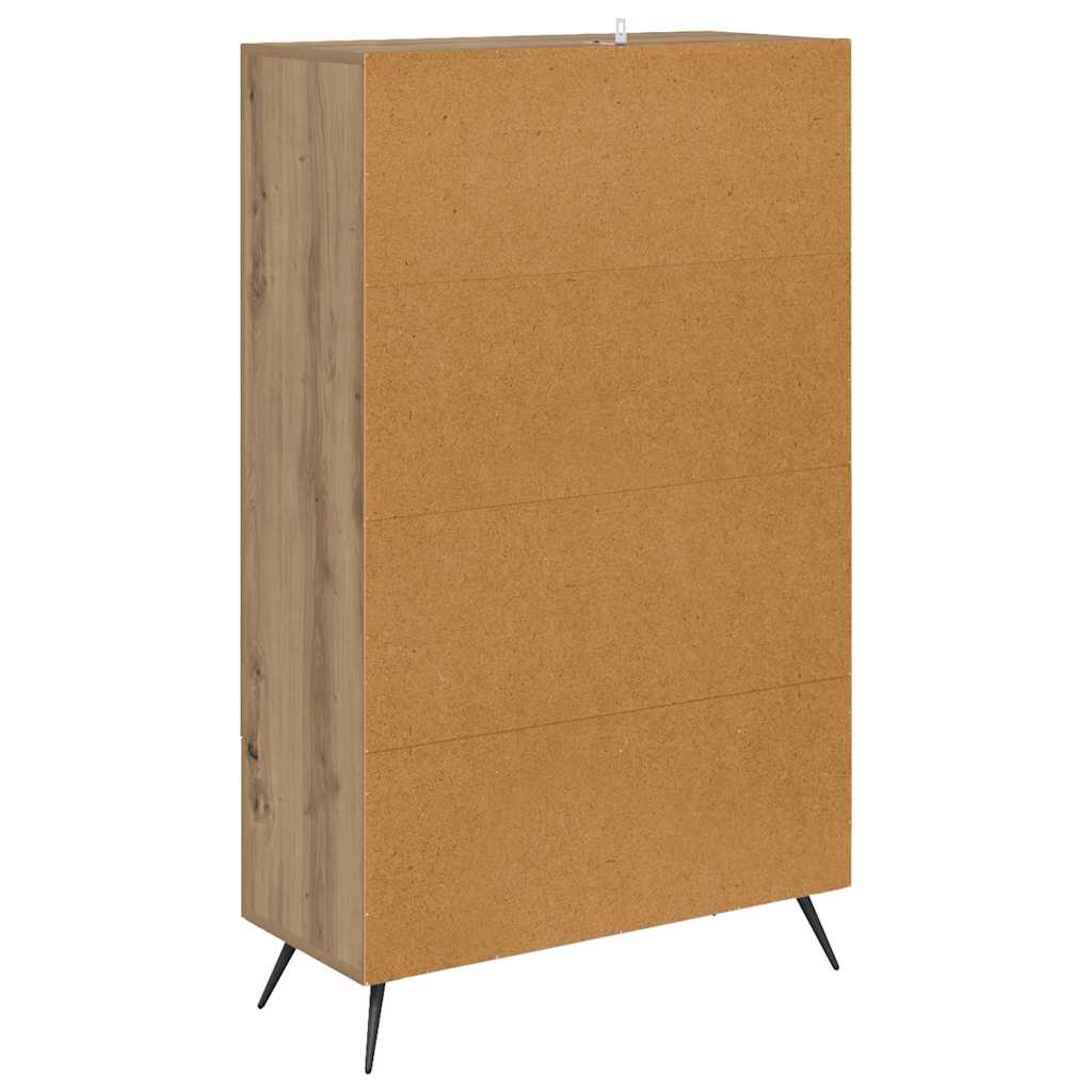 vidaXL Highboard z szufladą Dąb rzemieślniczy 69,5 x 31 x 115 cm