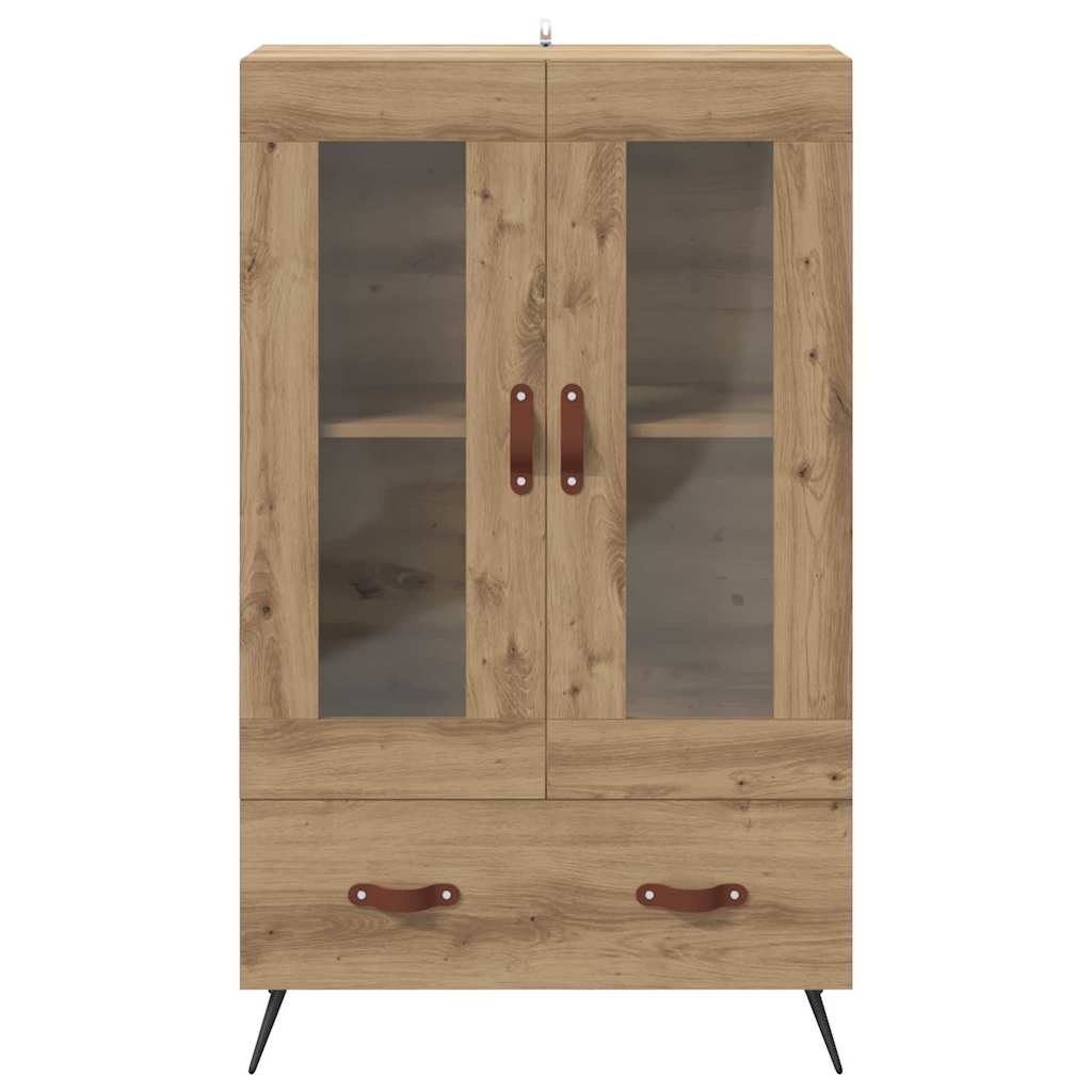 vidaXL Highboard z szufladą Dąb rzemieślniczy 69,5 x 31 x 115 cm