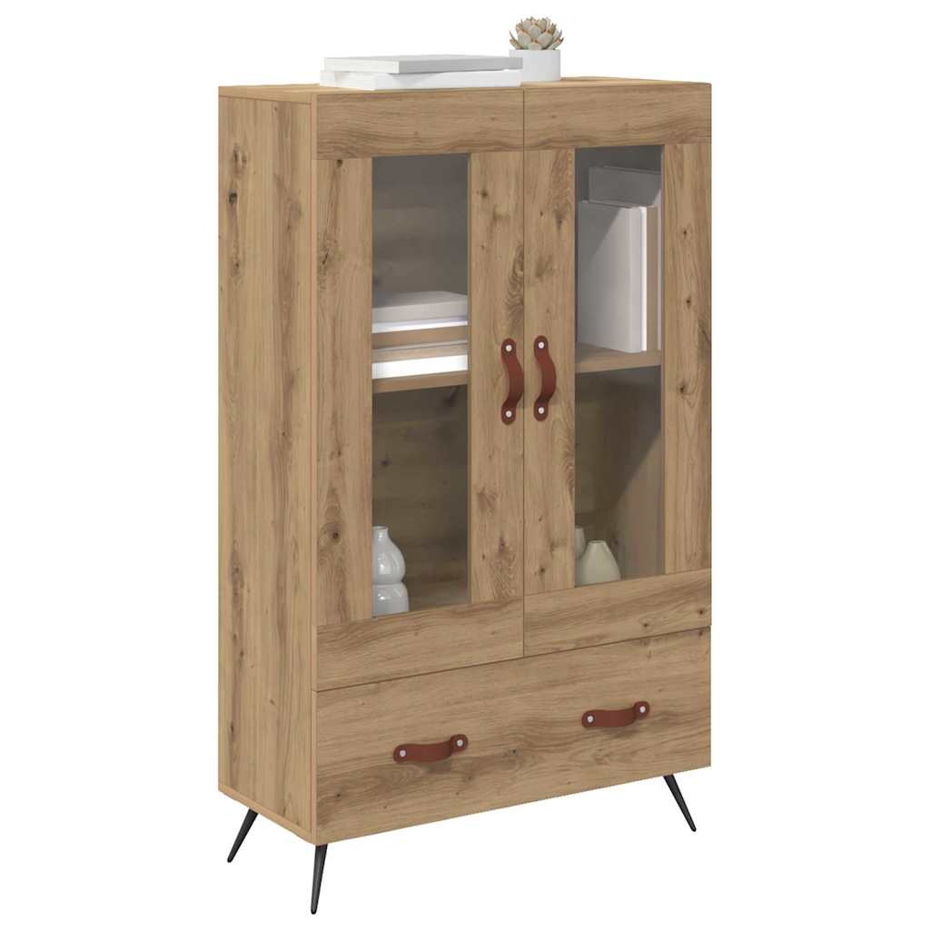 vidaXL Highboard Dąb rzemieślniczy 69,5 x 31 x 115 cm