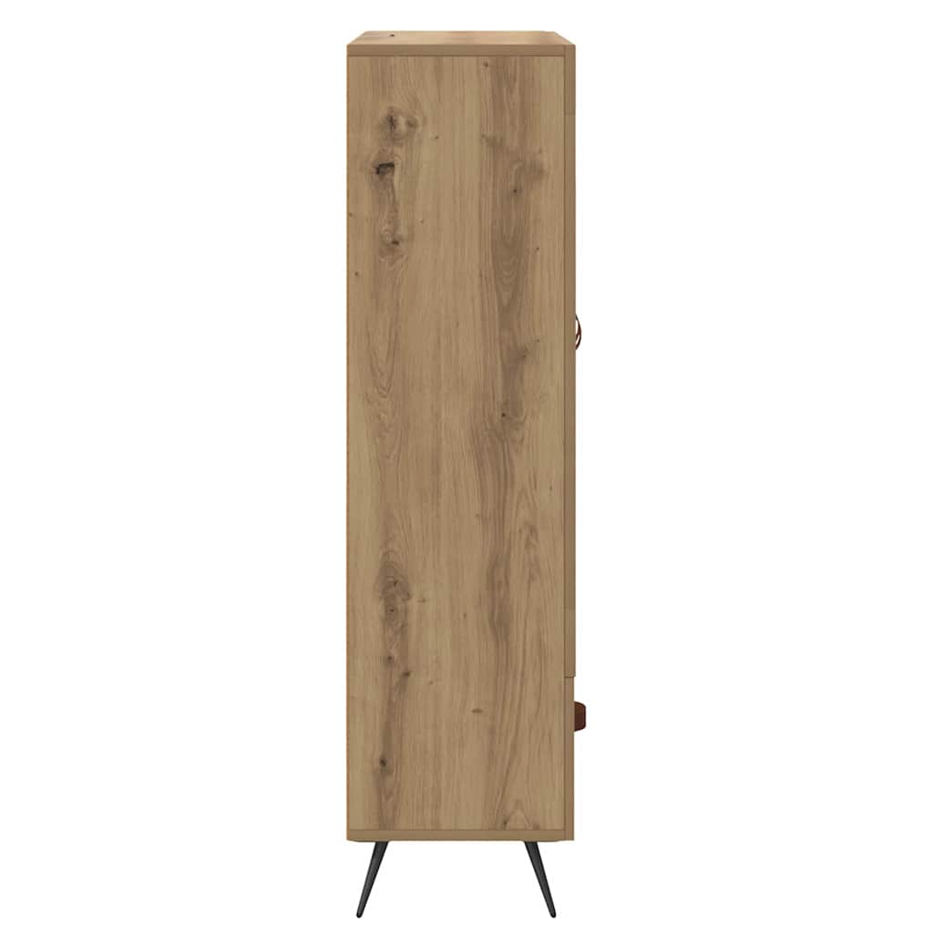 vidaXL Highboard z szufladą Dąb rzemieślniczy 69,5 x 31 x 115 cm
