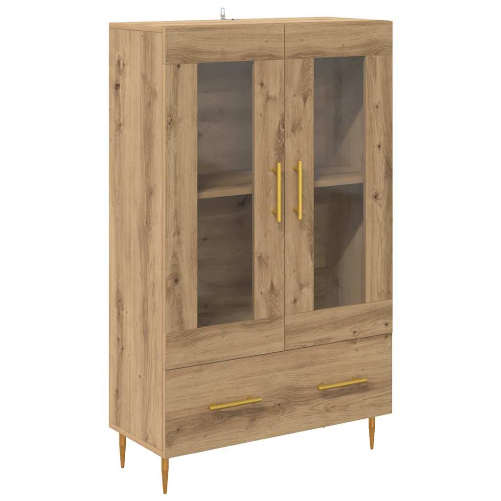 vidaXL Highboard Dąb rzemieślniczy 69,5 x 31 x 115 cm