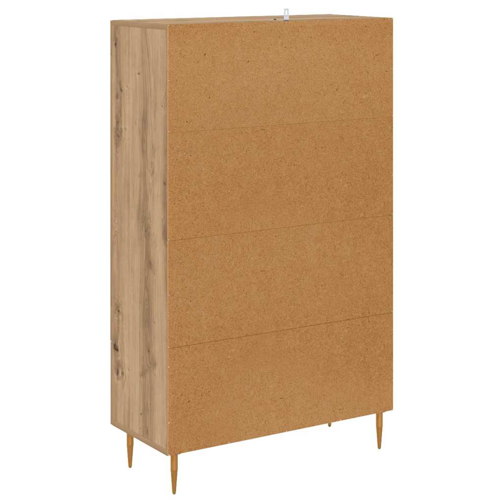 vidaXL Highboard Dąb rzemieślniczy 69,5 x 31 x 115 cm