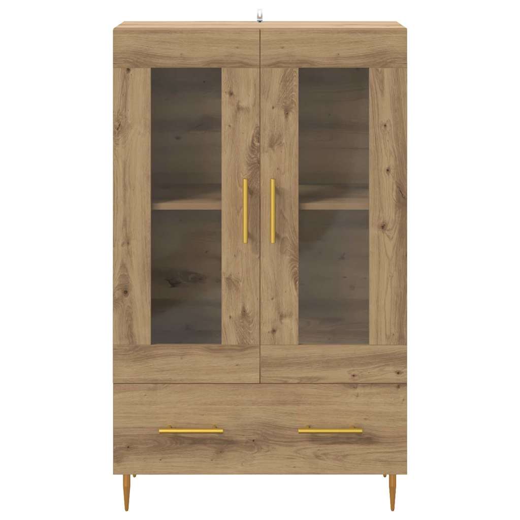 vidaXL Highboard z szufladą Dąb rzemieślniczy 69,5 x 31 x 115 cm