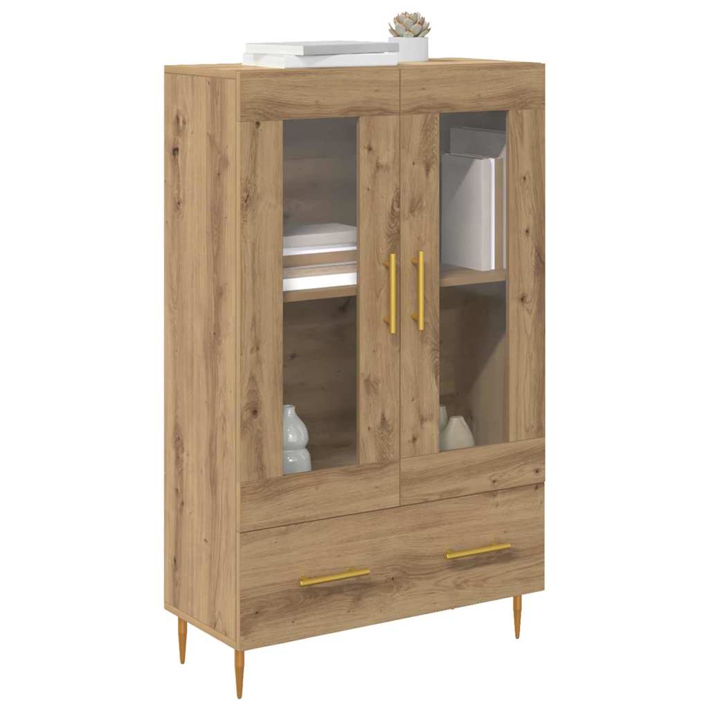 vidaXL Highboard Dąb rzemieślniczy 69,5 x 31 x 115 cm