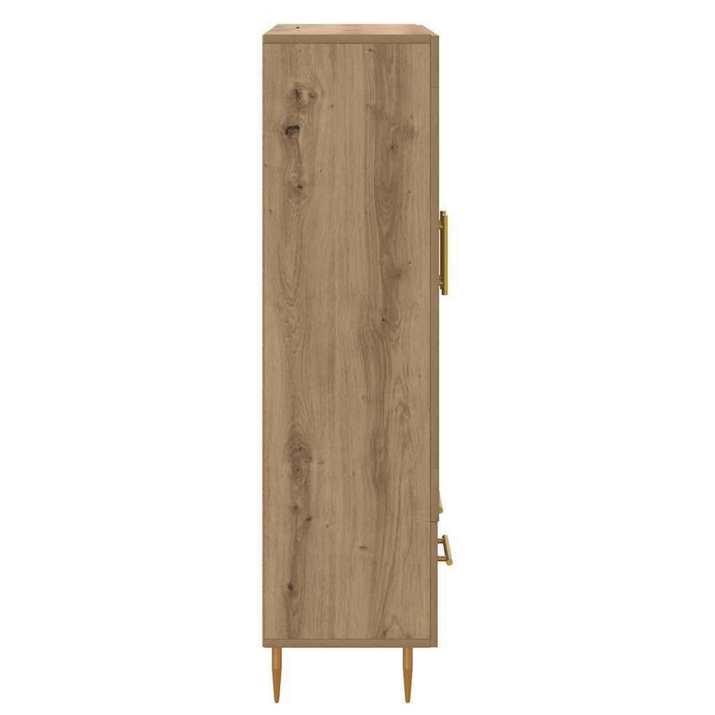 vidaXL Highboard z szufladą Dąb rzemieślniczy 69,5 x 31 x 115 cm