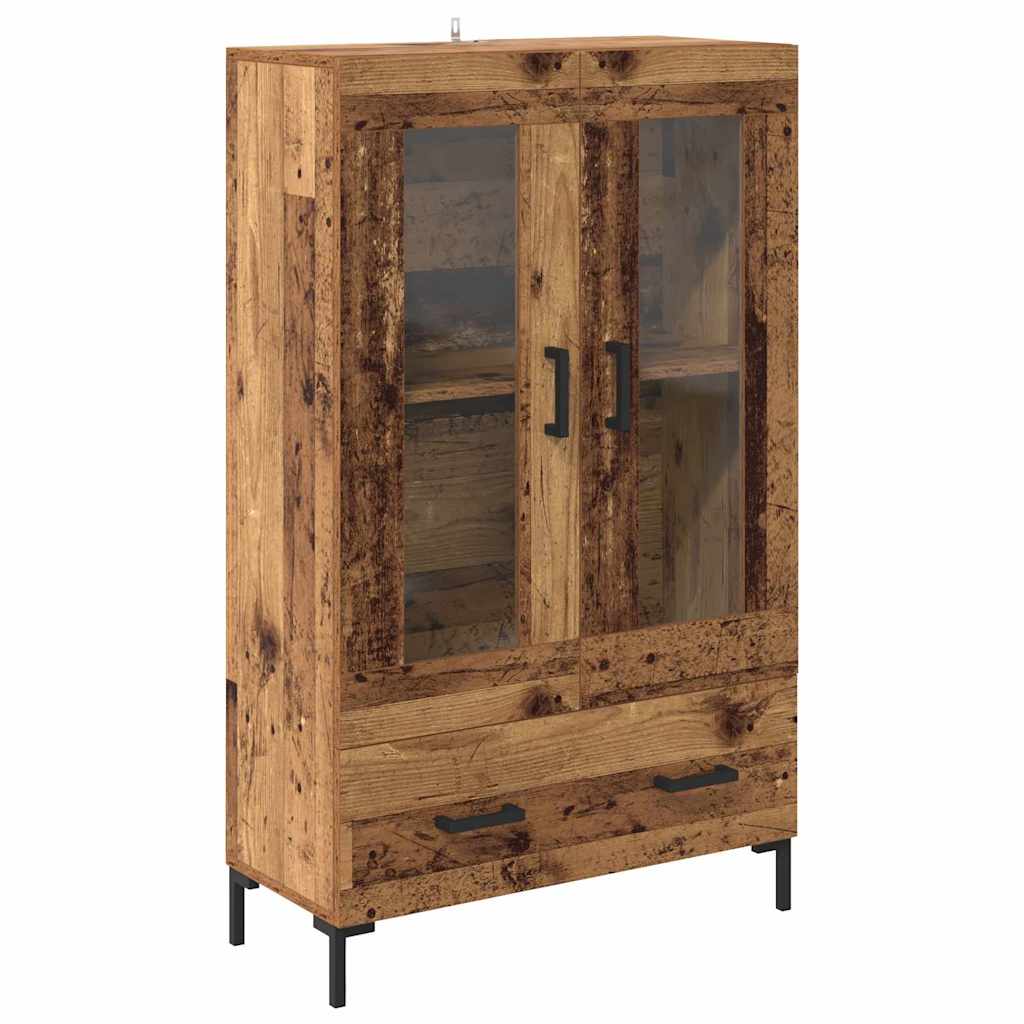 vidaXL Highboard Stare drewno 69,5 x 31 x 115 cm Drewno inżynieryjne