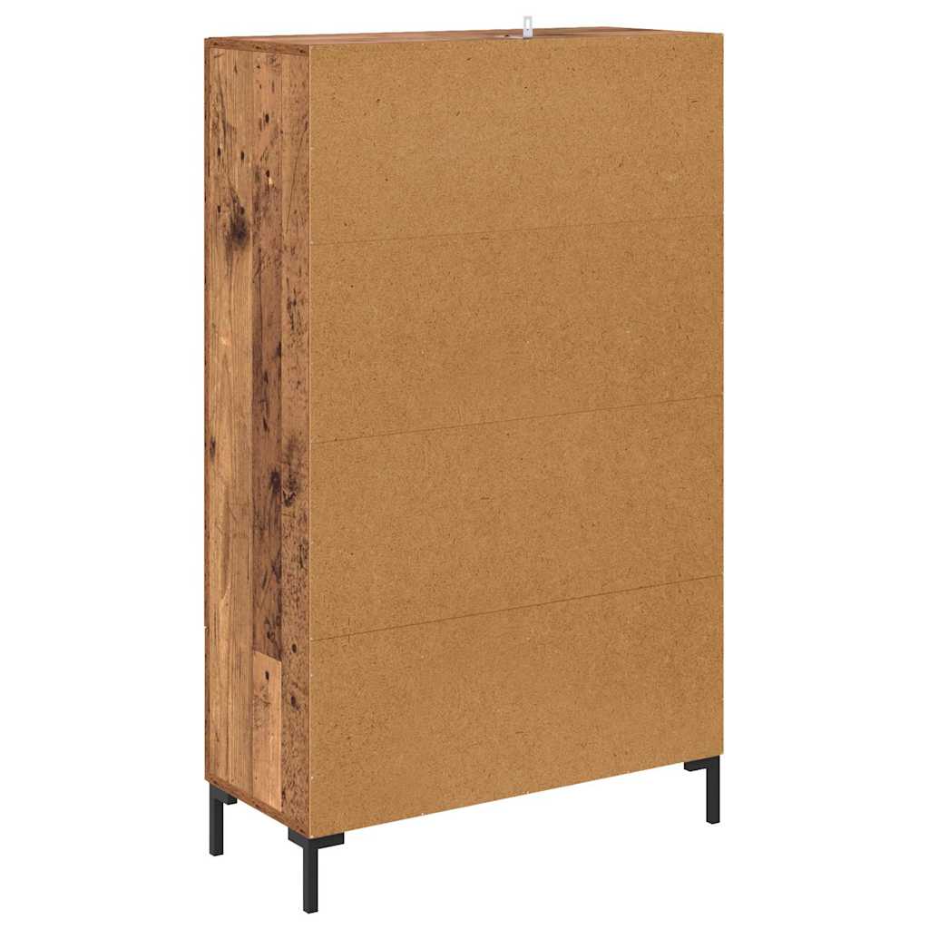 vidaXL Highboard z szufladą Stare drewno 69,5 x 31 x 115 cm