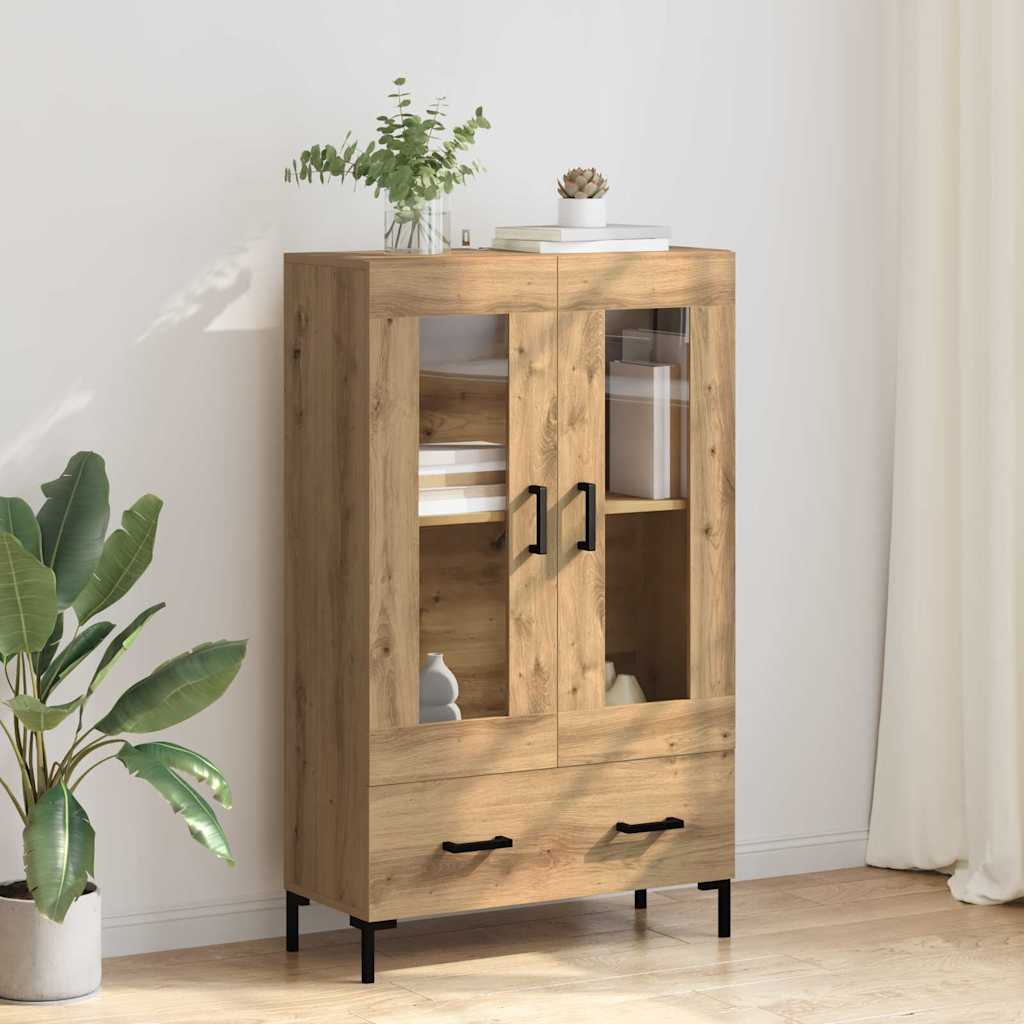 vidaXL Highboard Dąb rzemieślniczy 69,5 x 31 x 115 cm