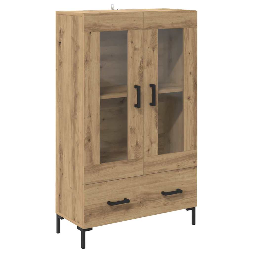 vidaXL Highboard Dąb rzemieślniczy 69,5 x 31 x 115 cm