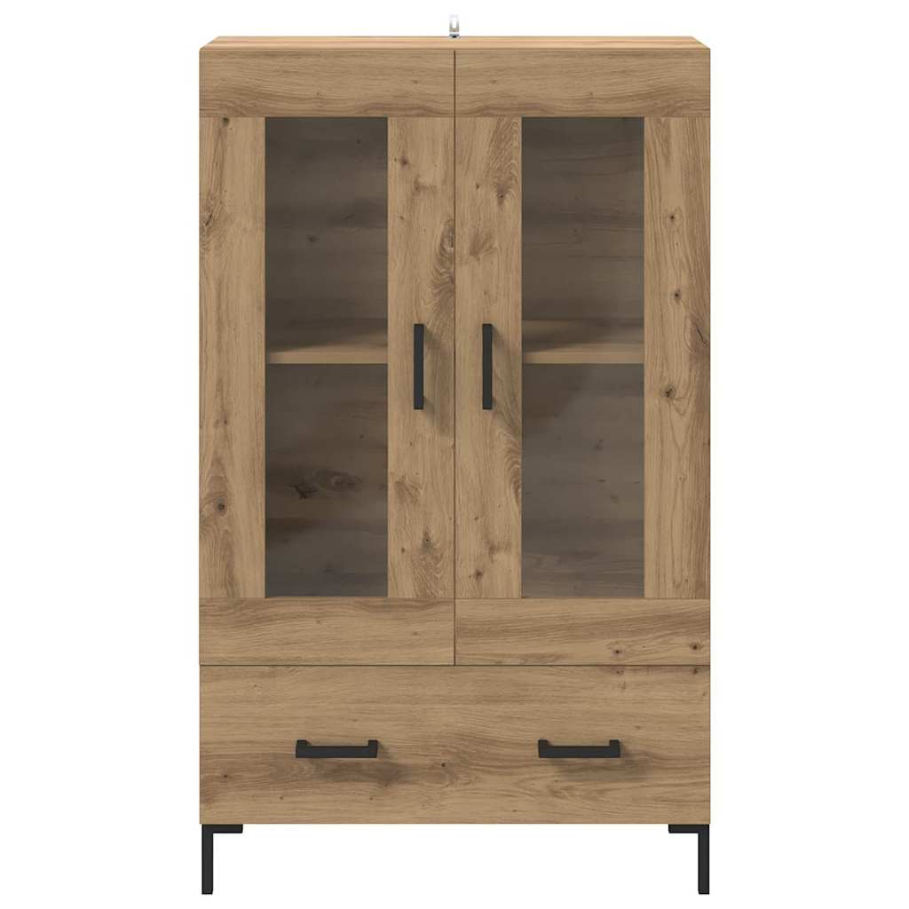 vidaXL Highboard z szufladą Dąb rzemieślniczy 69,5 x 31 x 115 cm
