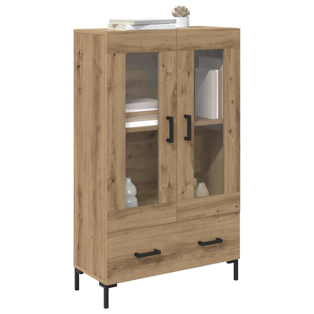 vidaXL Highboard Dąb rzemieślniczy 69,5 x 31 x 115 cm