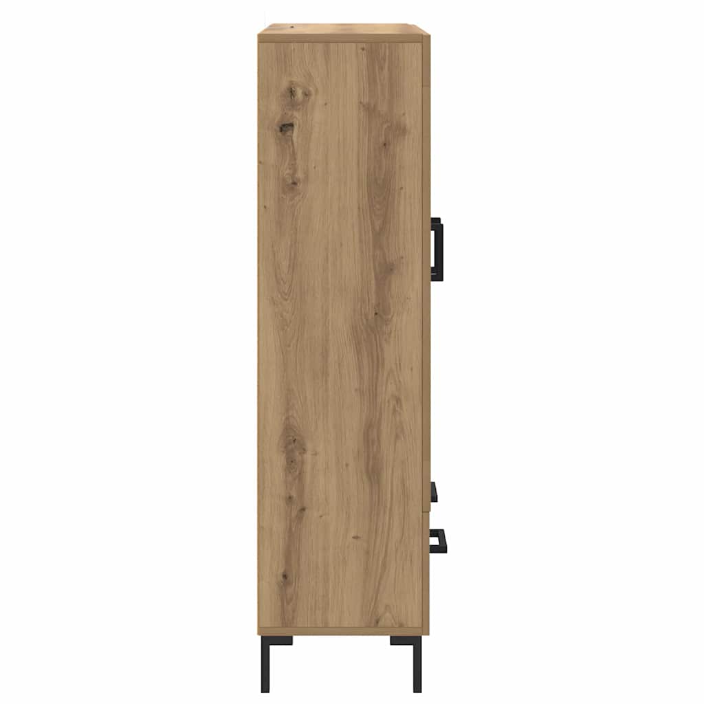 vidaXL Highboard Dąb rzemieślniczy 69,5 x 31 x 115 cm