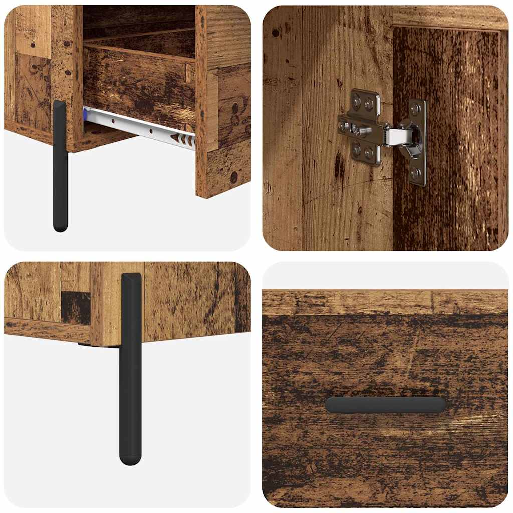 vidaXL Highboard CORONA Stare drewno 69,5 x 31 x 115 cm