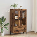 vidaXL Highboard CORONA Stare drewno 69,5 x 31 x 115 cm