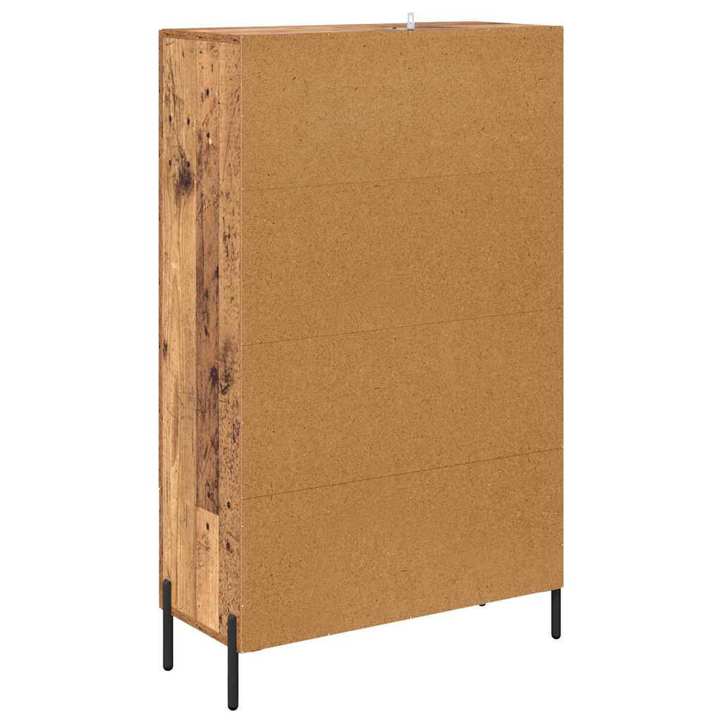 vidaXL Highboard z szufladą Corona Stare drewno 69,5 x 31 x 115 cm