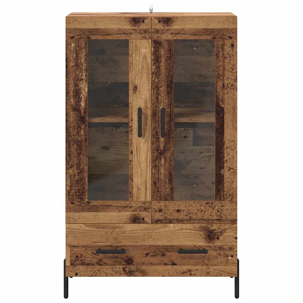 vidaXL Highboard z szufladą Corona Stare drewno 69,5 x 31 x 115 cm