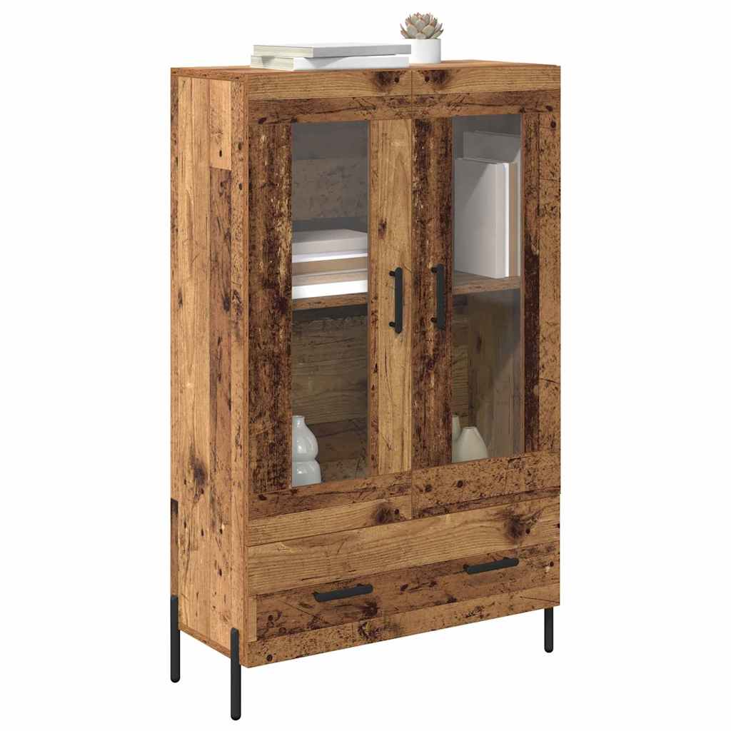 vidaXL Highboard z szufladą Corona Stare drewno 69,5 x 31 x 115 cm