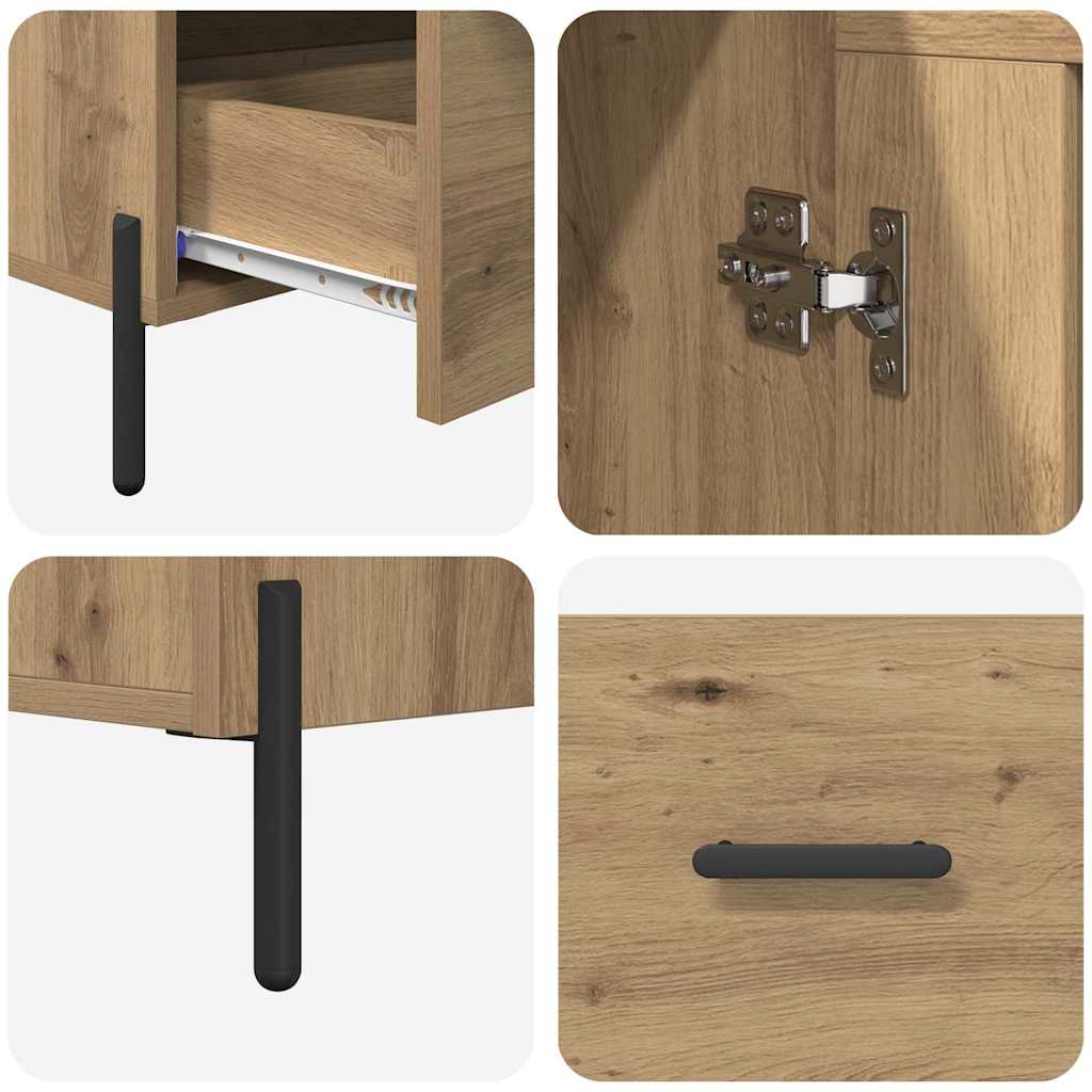 vidaXL Highboard Corona Dąb rzemieślniczy 69,5 x 31 x 115 cm