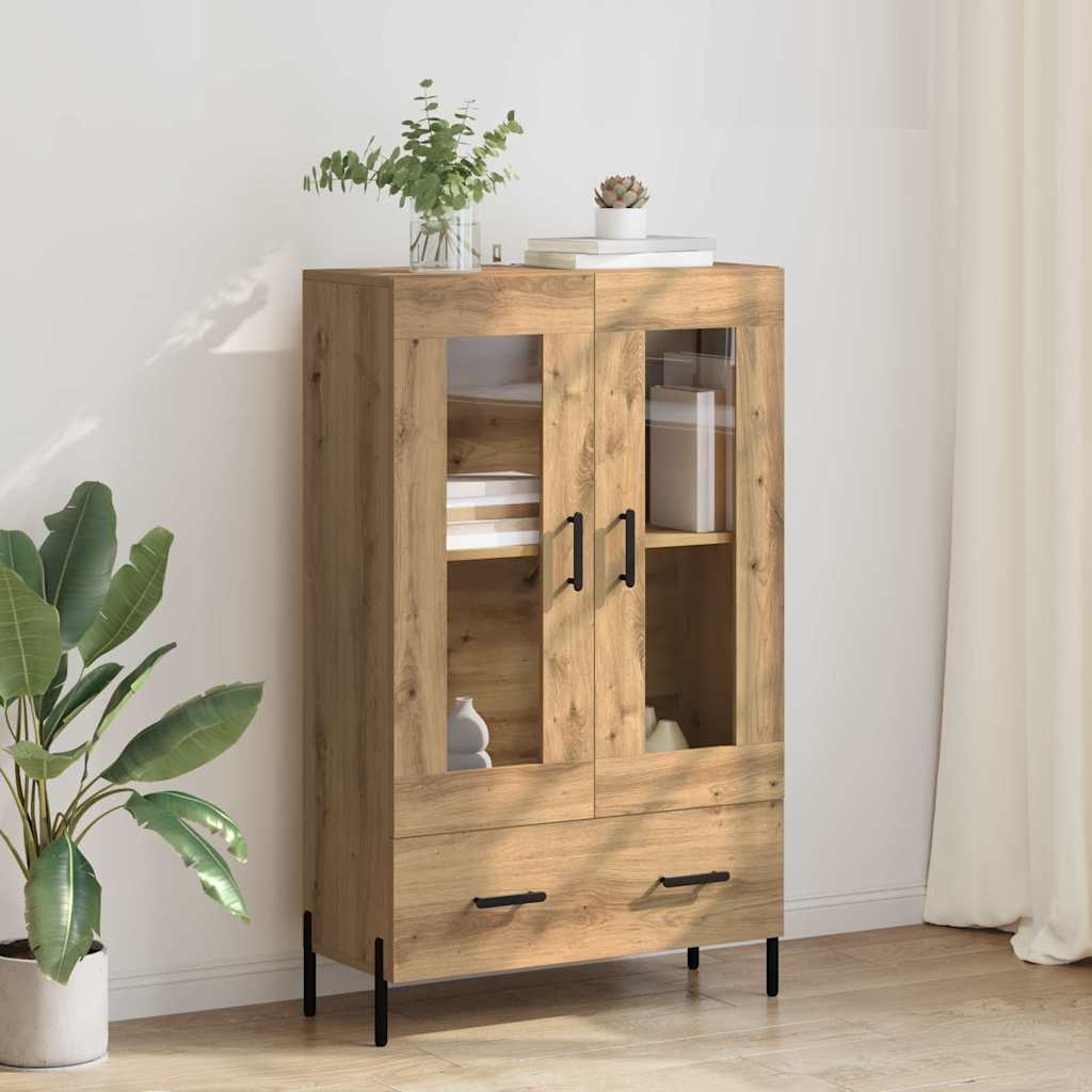 vidaXL Highboard Corona Dąb rzemieślniczy 69,5 x 31 x 115 cm