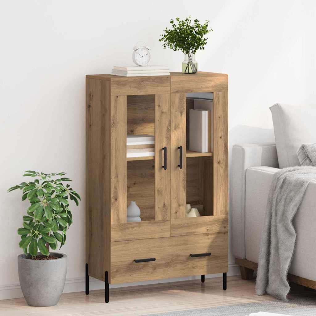 vidaXL Highboard Corona Dąb rzemieślniczy 69,5 x 31 x 115 cm