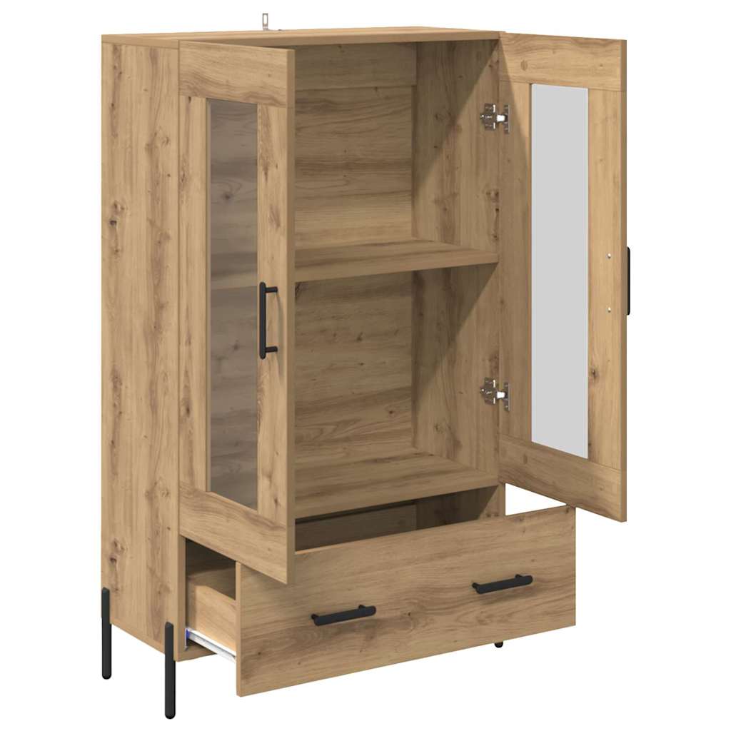 vidaXL Highboard Corona Dąb rzemieślniczy 69,5 x 31 x 115 cm