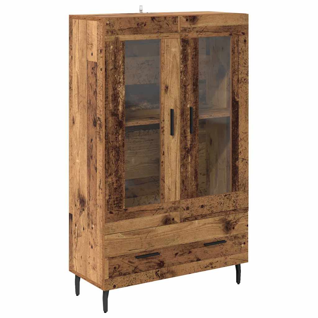 vidaXL Highboard Stare drewno 69,5 x 31 x 115 cm Drewno inżynieryjne