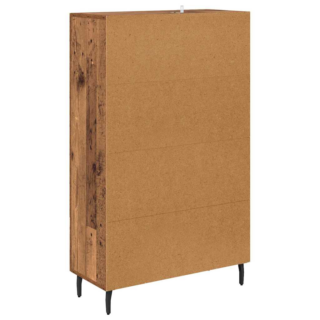 vidaXL Highboard z szufladą Stare drewno 69,5 x 31 x 115 cm