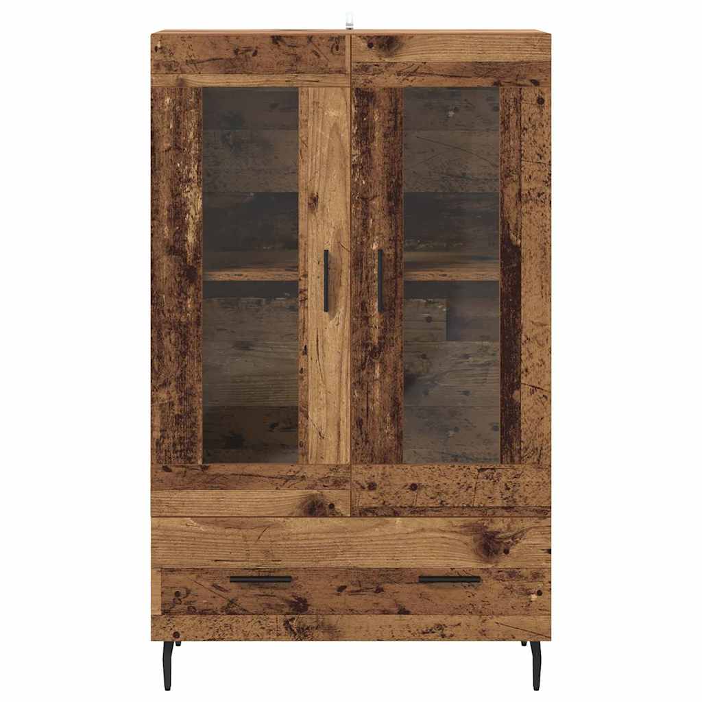 vidaXL Highboard Stare drewno 69,5 x 31 x 115 cm Drewno inżynieryjne