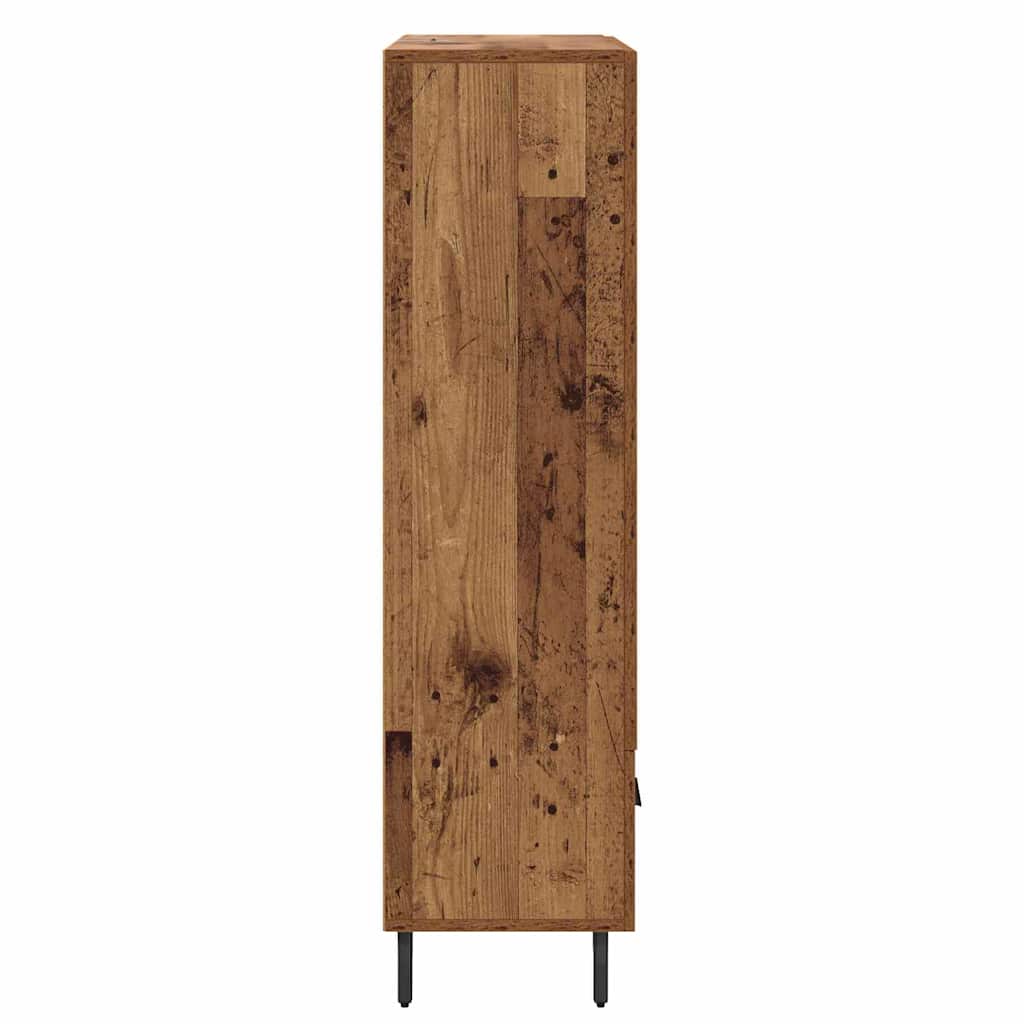 vidaXL Highboard z szufladą Stare drewno 69,5 x 31 x 115 cm